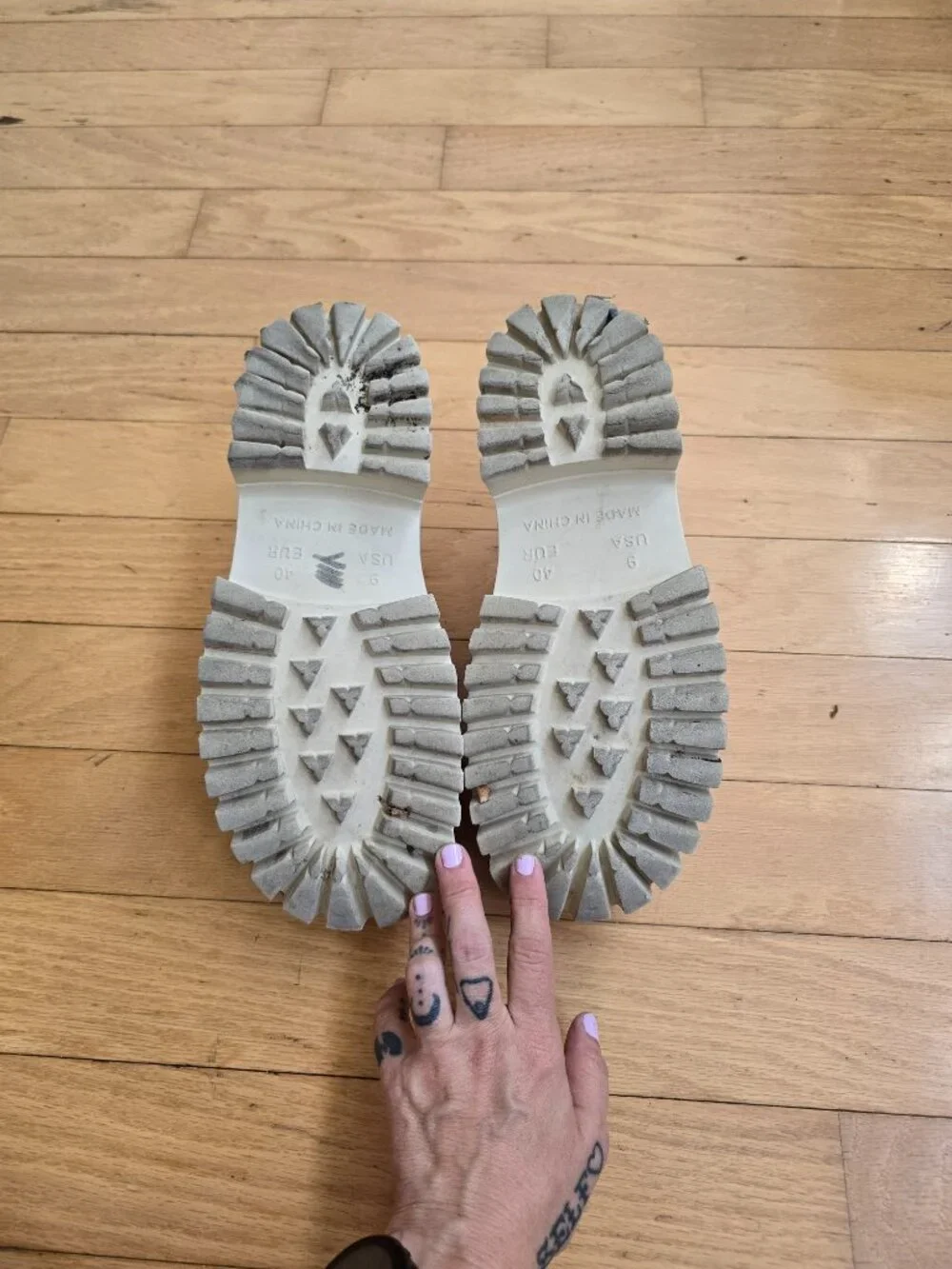 Jeffrey Campbell | Centi  Cream Monochrome EVA Platform Mules WMS 9